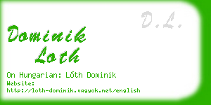 dominik loth business card