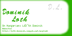 dominik loth business card